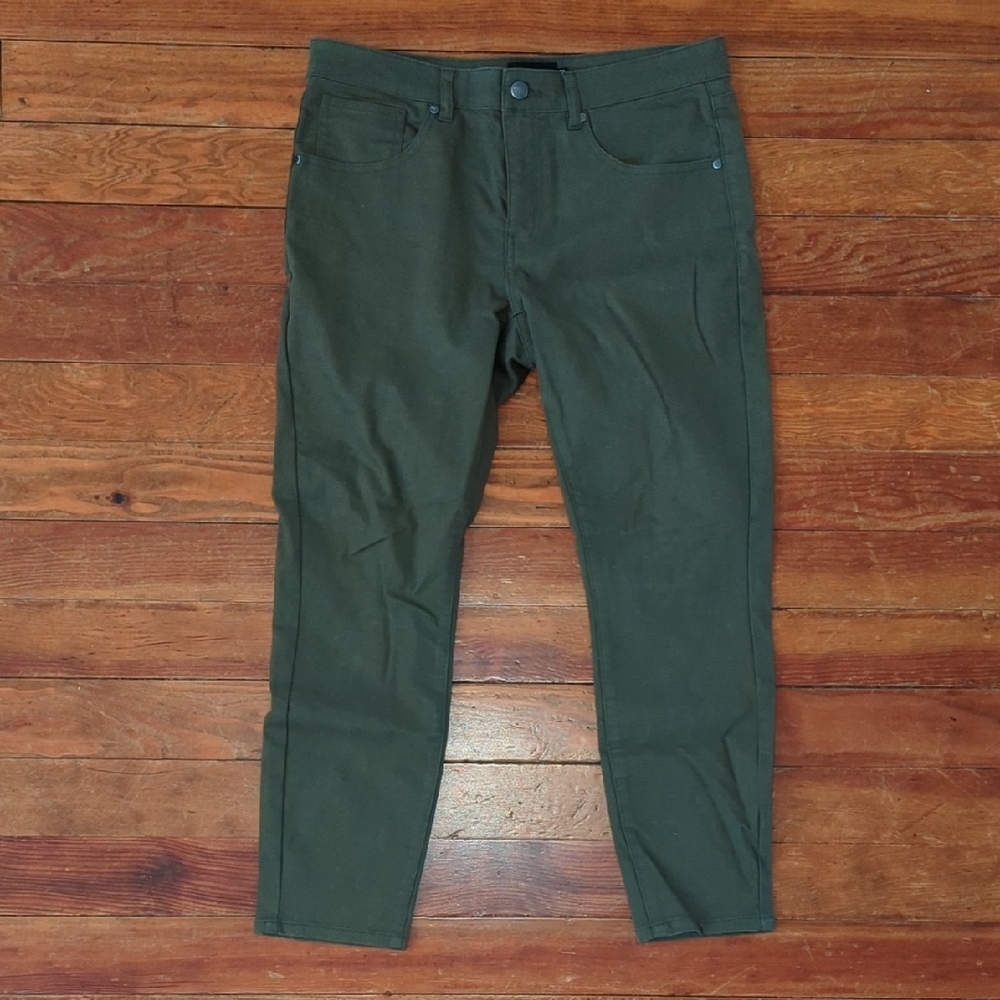 Under 5'10 Garment Dyed Jean in Olive 32x26